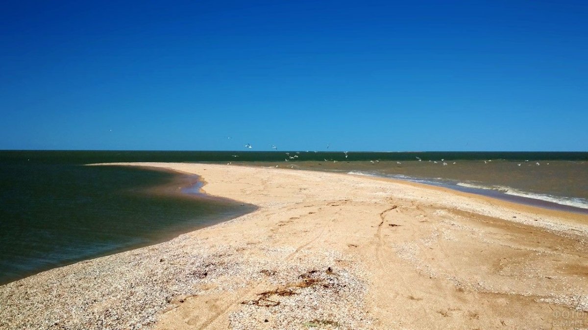 Кирилловская коса Азовское море