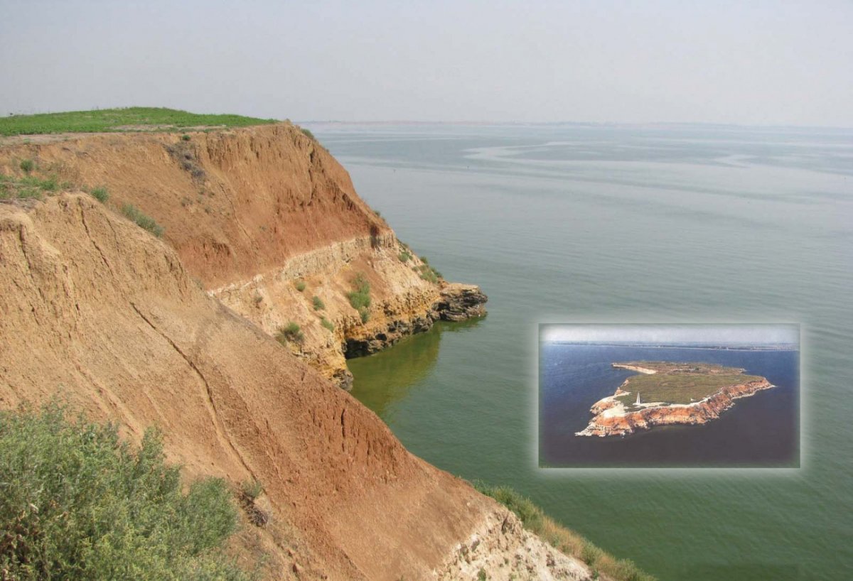 Остров Березань в черном море