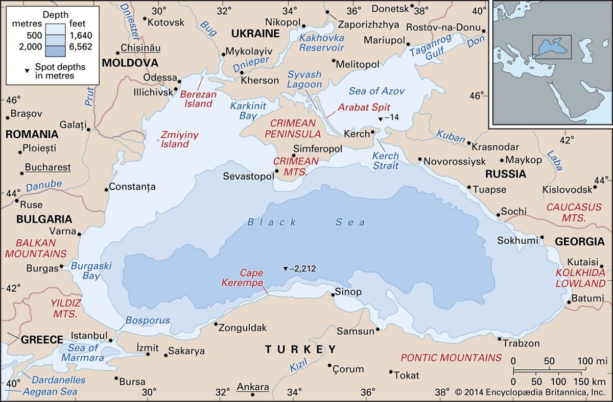 Средиземное море и черное море