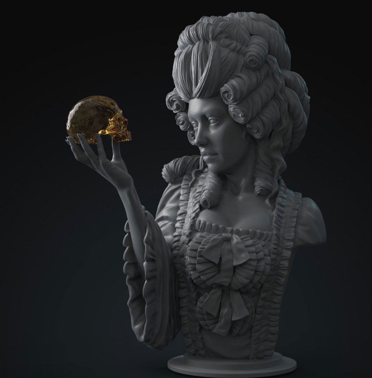 Скульптура 3д Zbrush