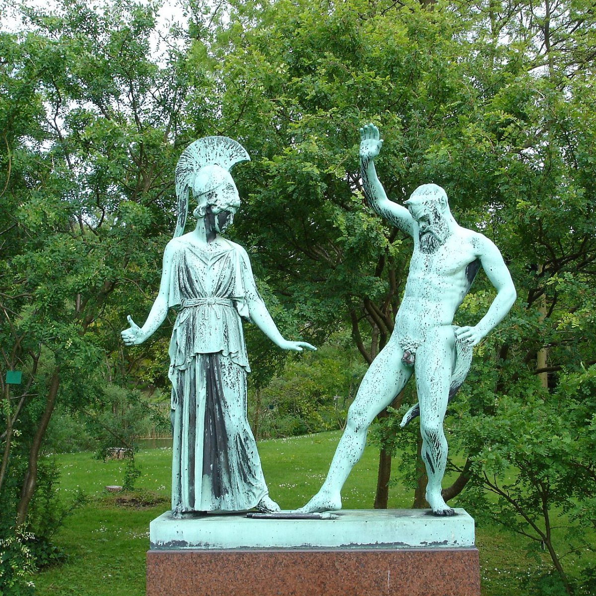 Скульптор Мирон Афина и Марсий