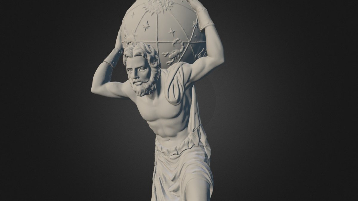 Атлант 3d модель