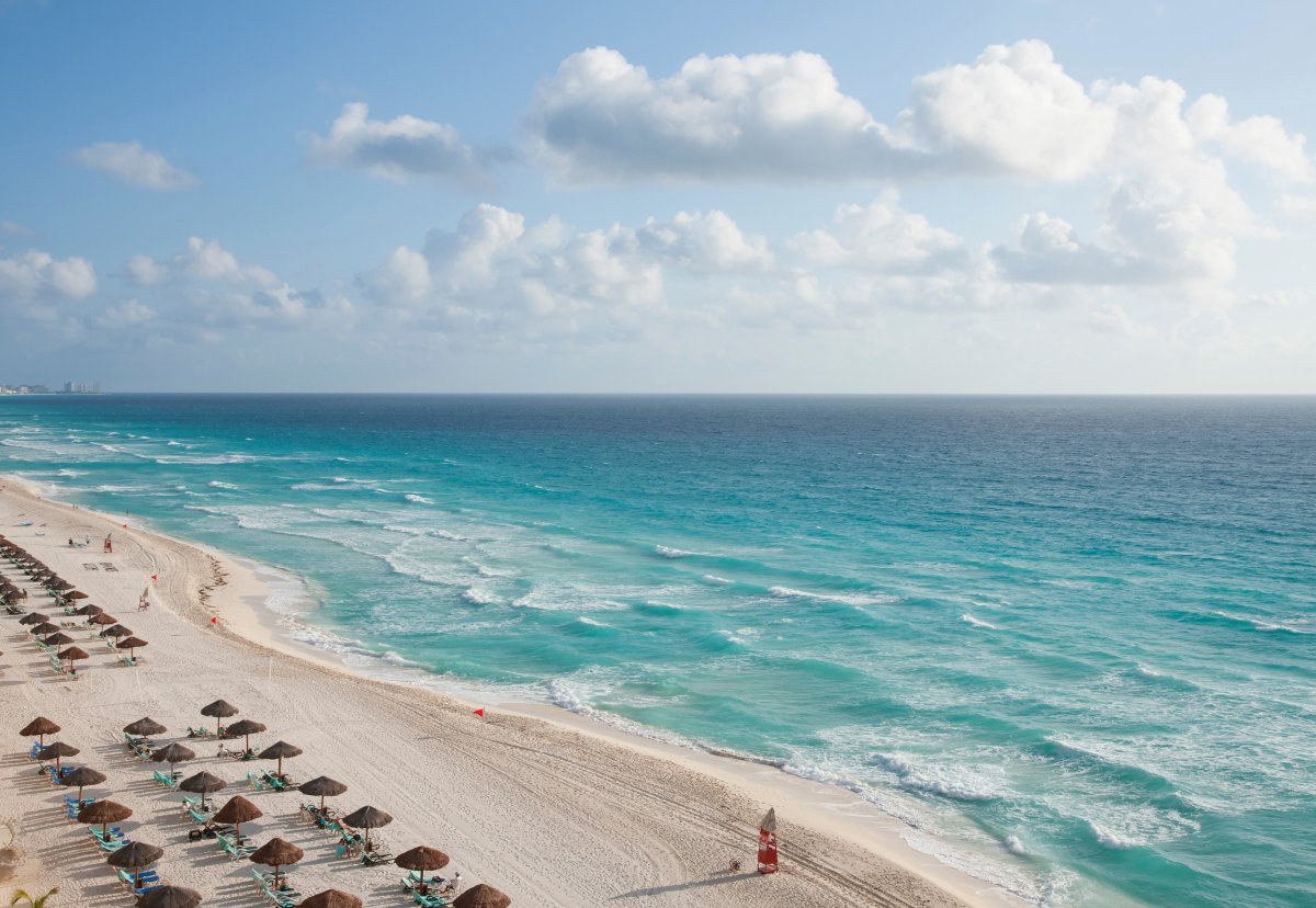 Cancun Мексика океан