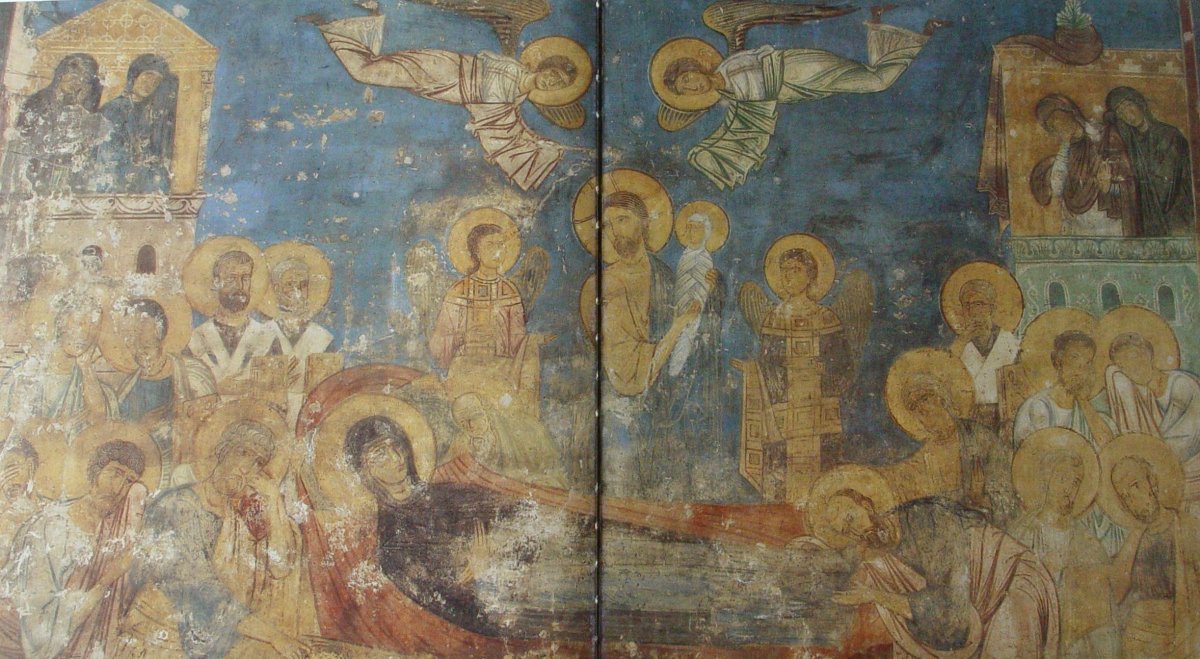 София Киевская фрески Распятие