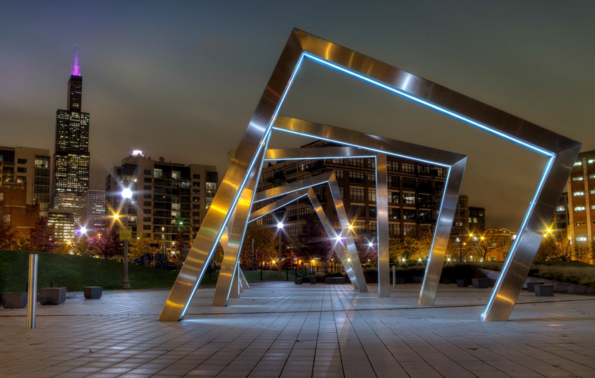 Mary Bartelme Park, Чикаго, Иллинойс, США план