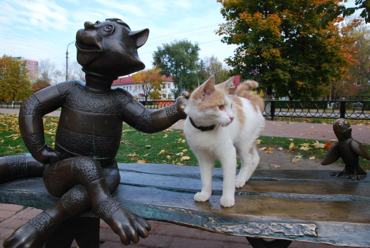 Кот ученый скульптура Раменское