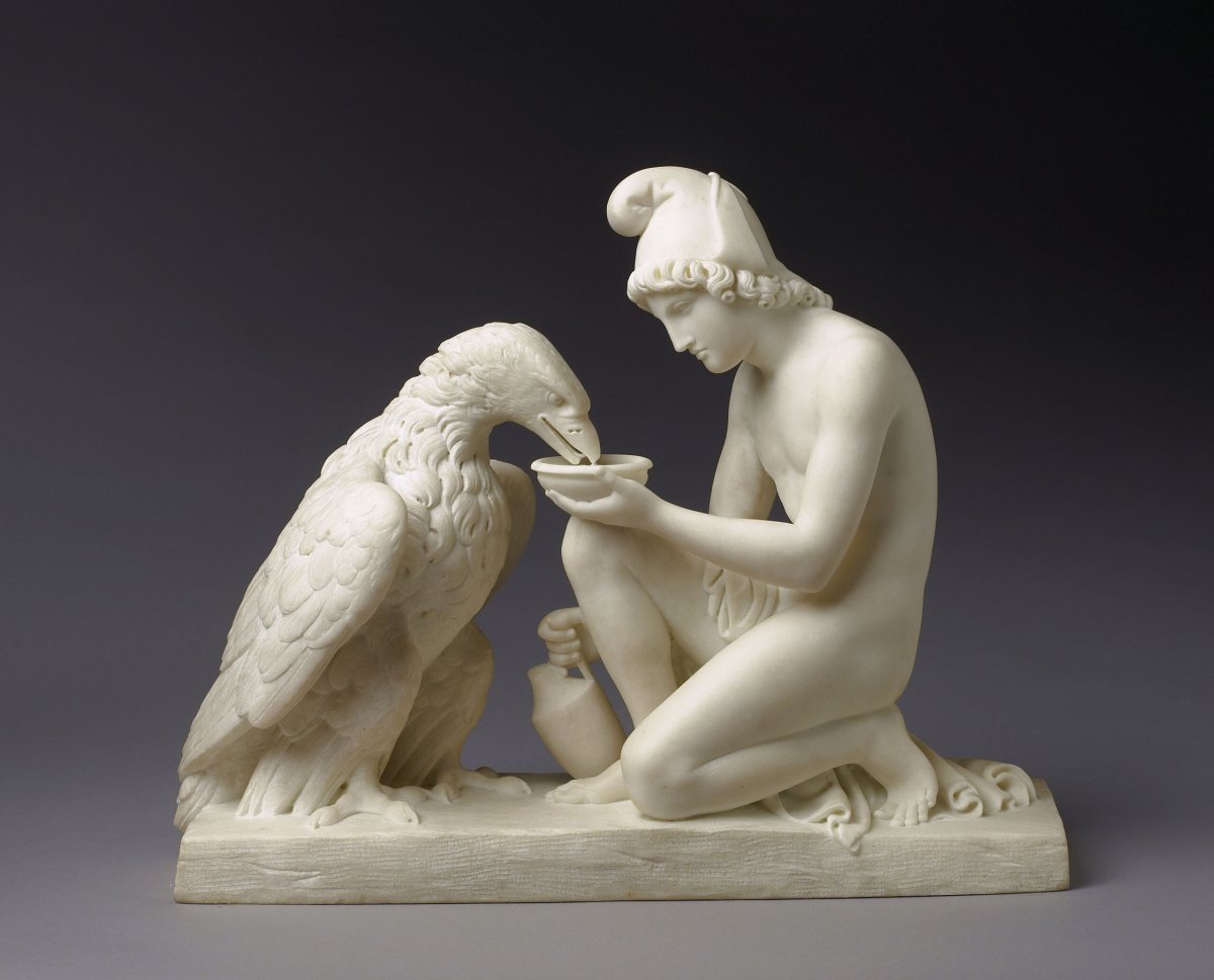 Бертель Торвальдсен ‘Ганимед, кормящий орла Зевса, 1817