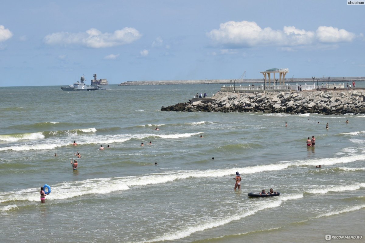 Каспийское море пляж