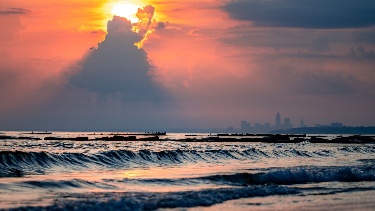 Закат на море