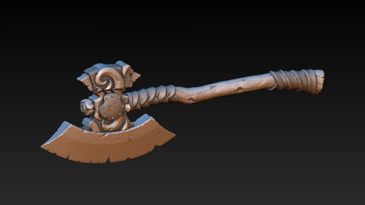 3d моделирование Blender меч