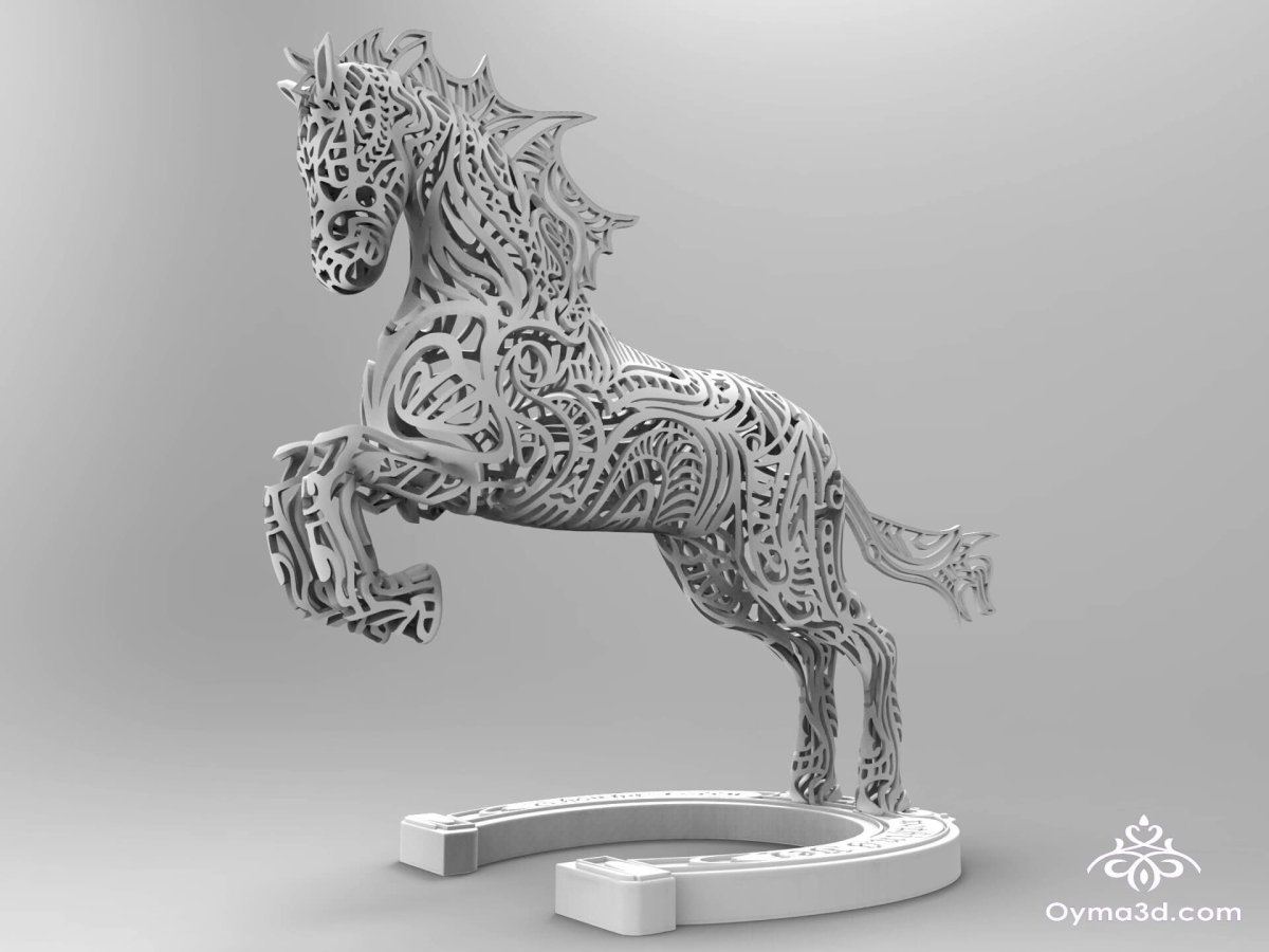 Horse STL 3d rfee
