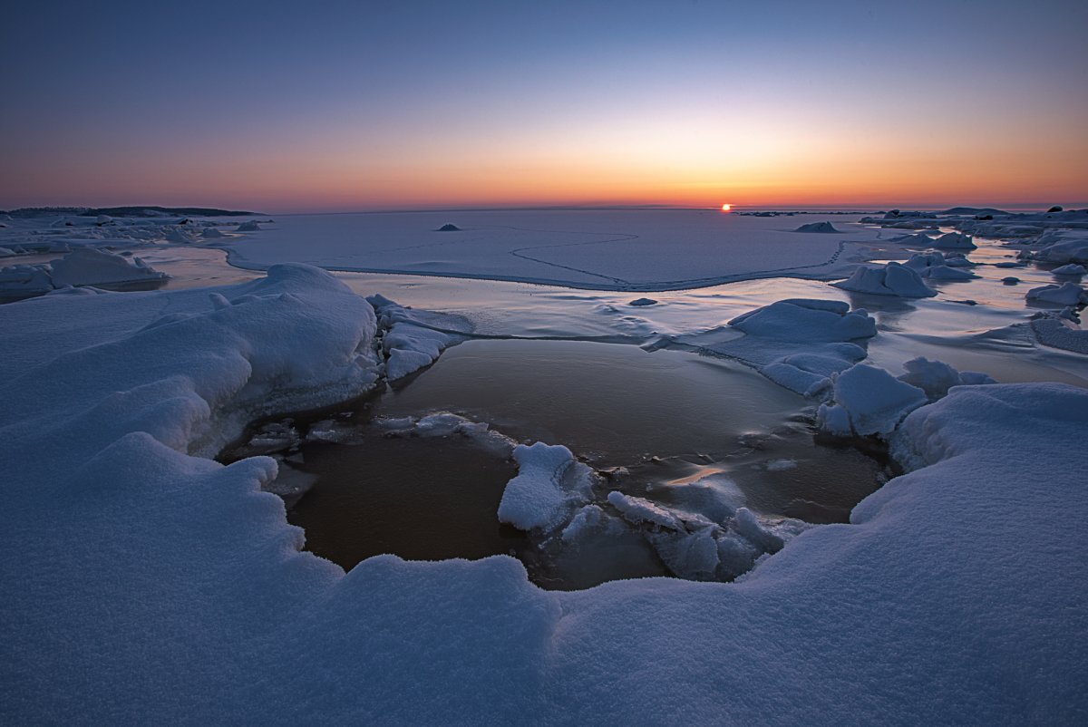 Белое море зимой