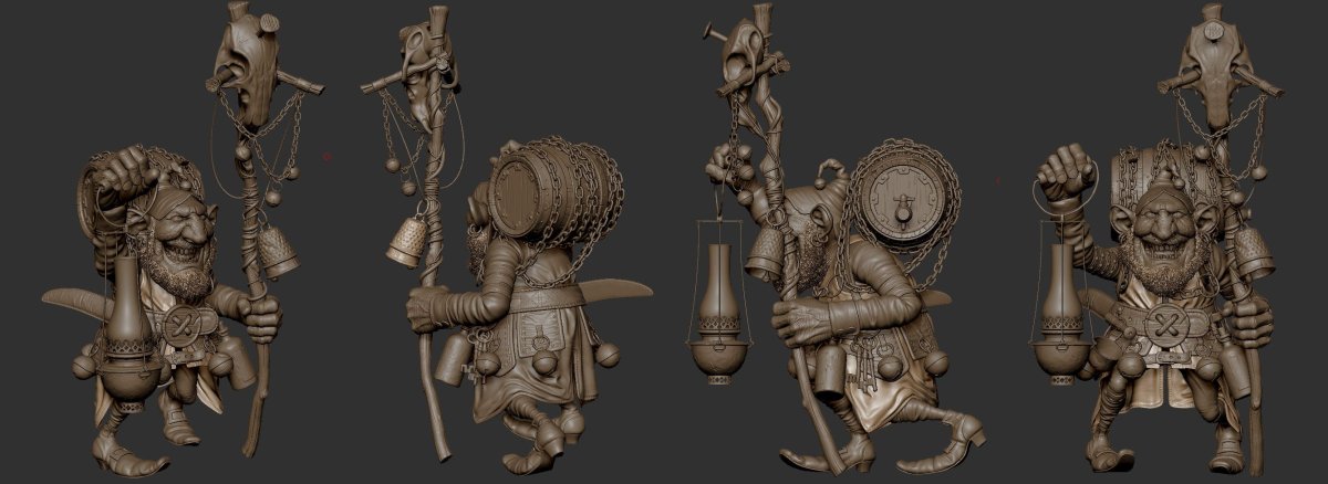 Zbrush Гном