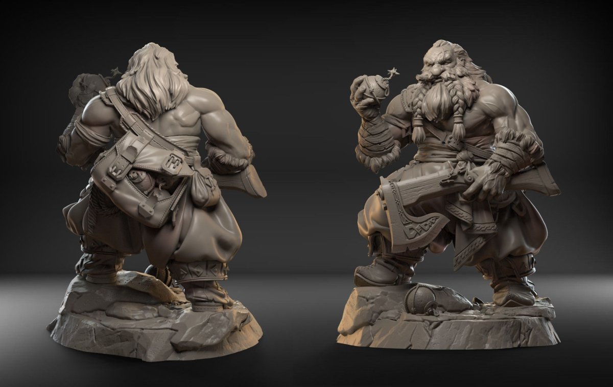 Дварф скульптура Zbrush