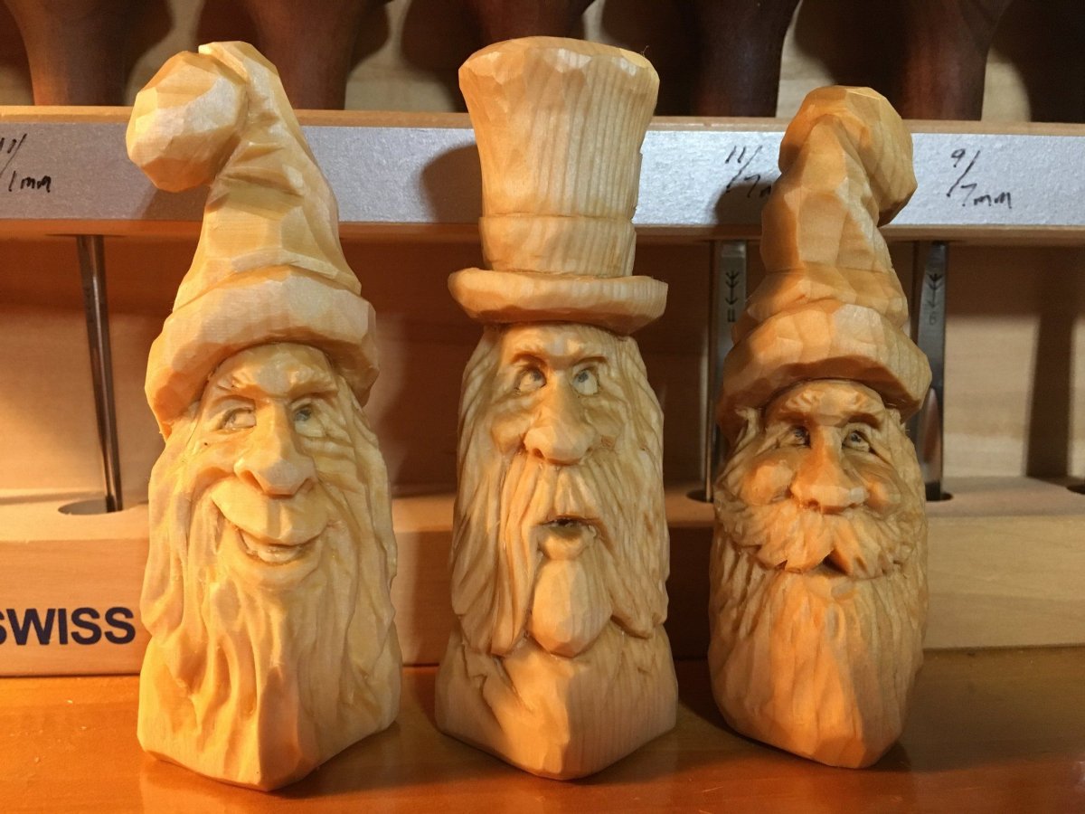 Carving simple Santa