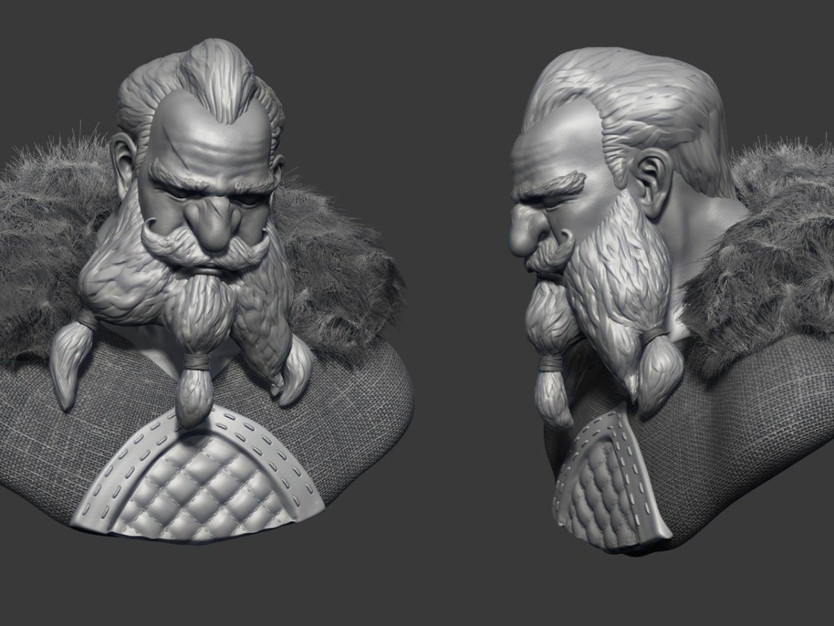 Дварф 3d модель