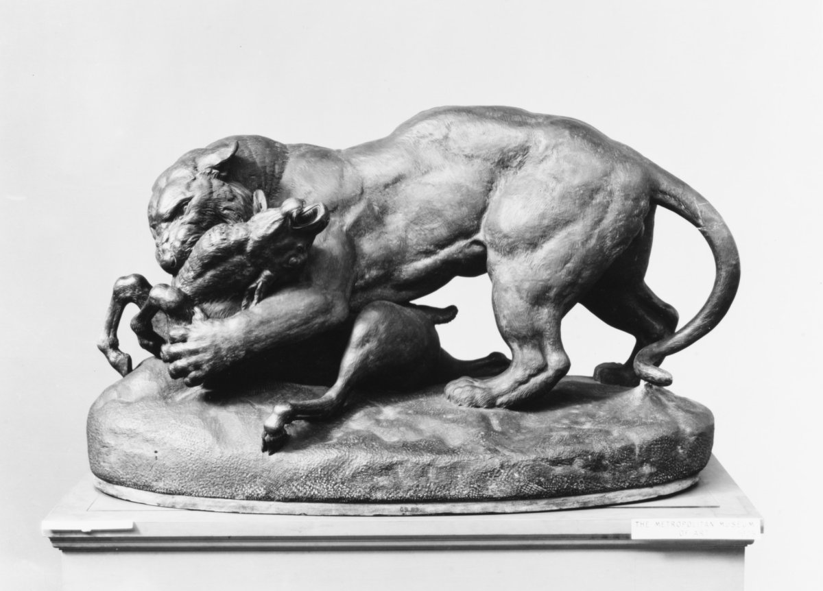 Barye Bronze Tiger