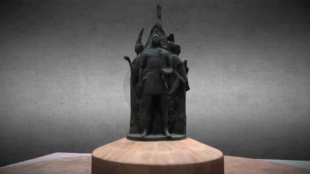 Постамент скульптура 3d модель