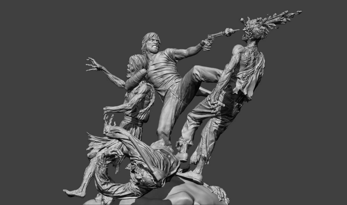 Греческие боги статуи 3d