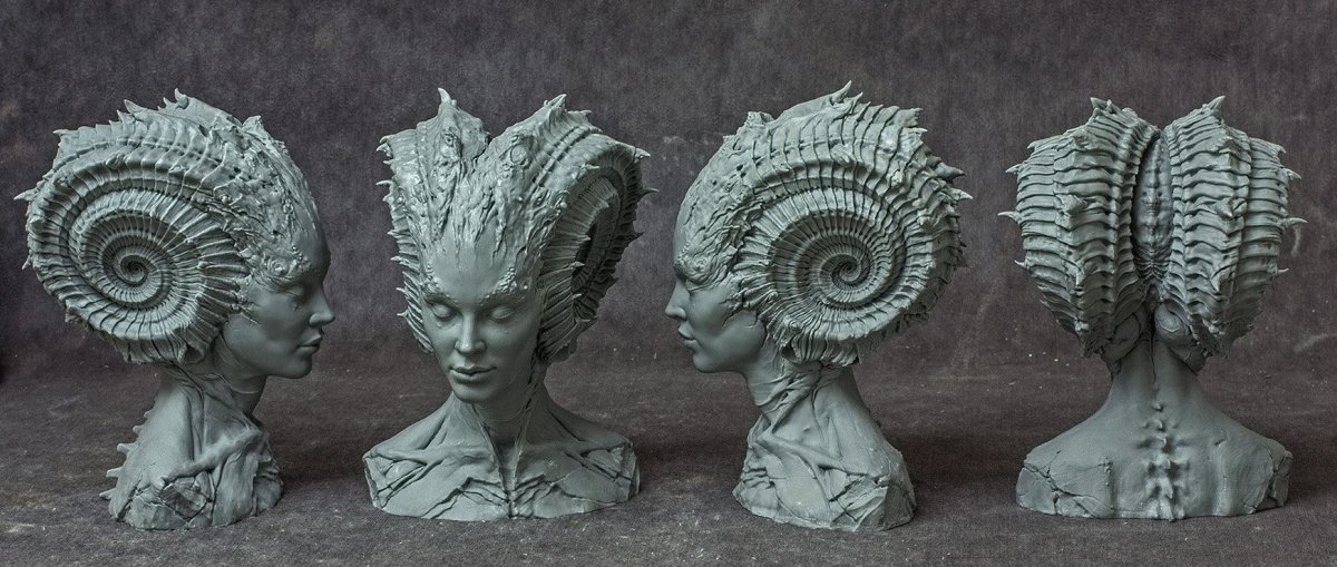 Zbrush 3d статуи