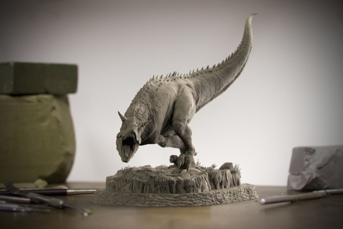 Carnotaurus Sculpture Clay
