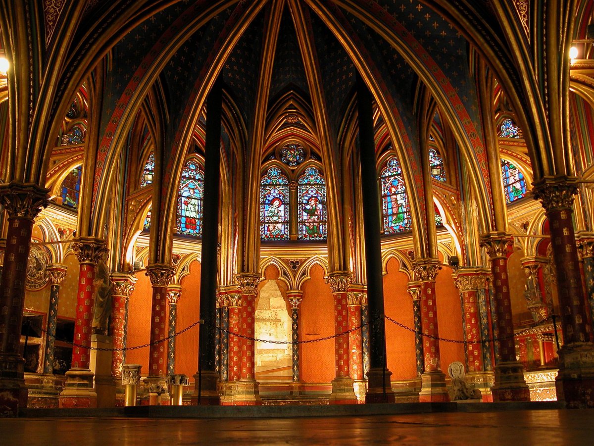 Капелла сент-Шапель (Sainte-Chapelle, Франция)
