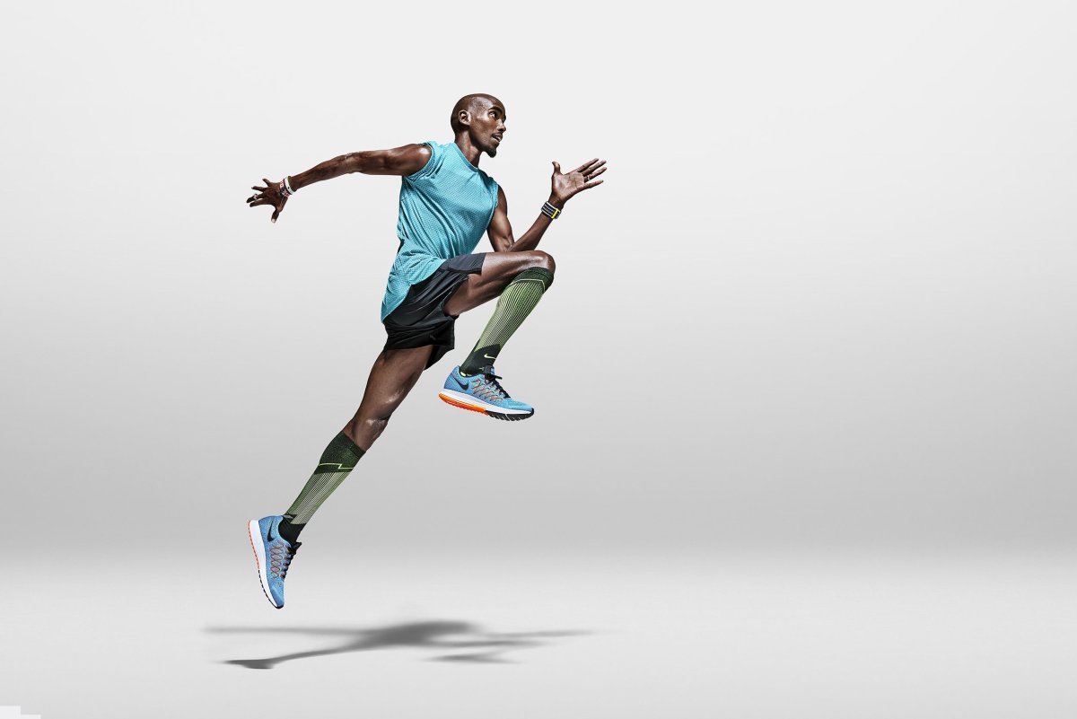 Nike человек бежит