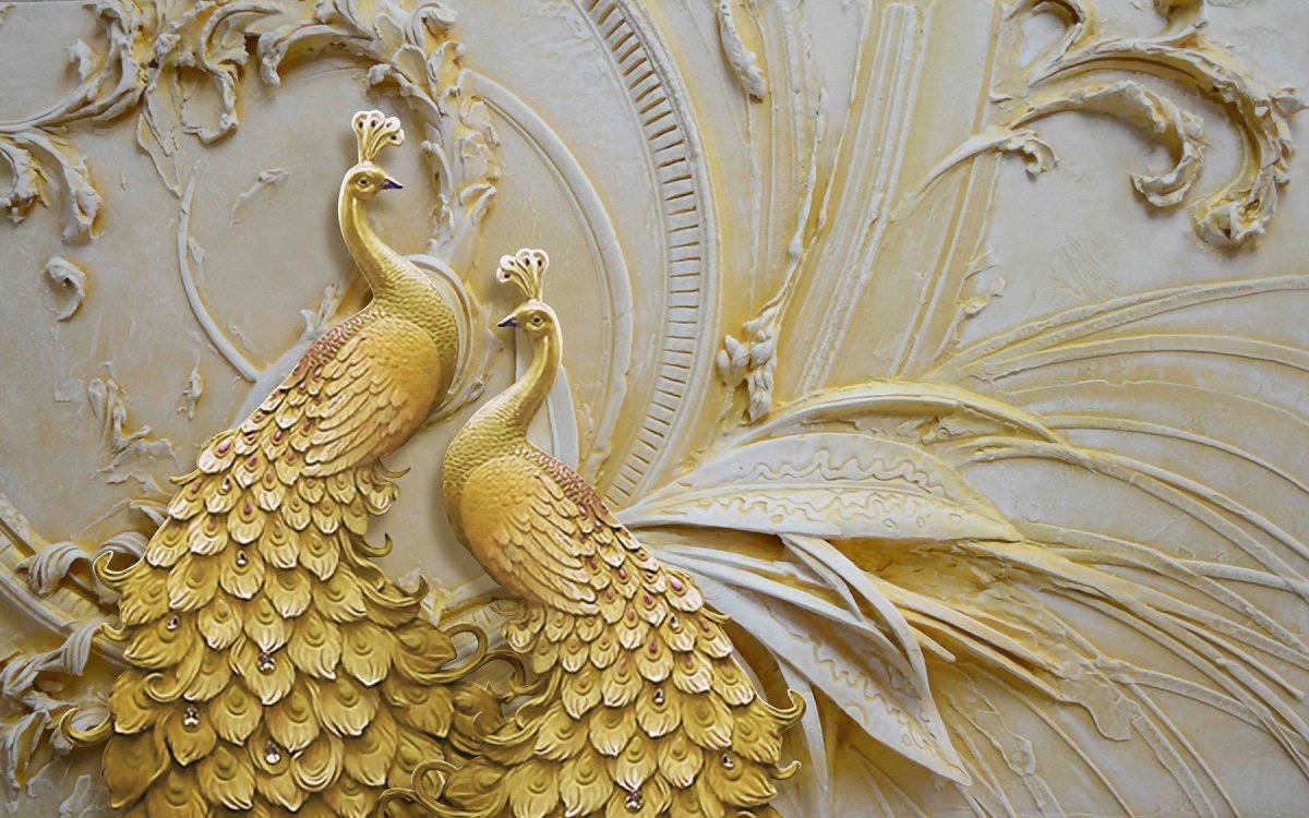 Барельеф птица Феникс