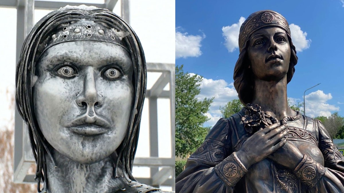 Памятник Аленке в Воронеже