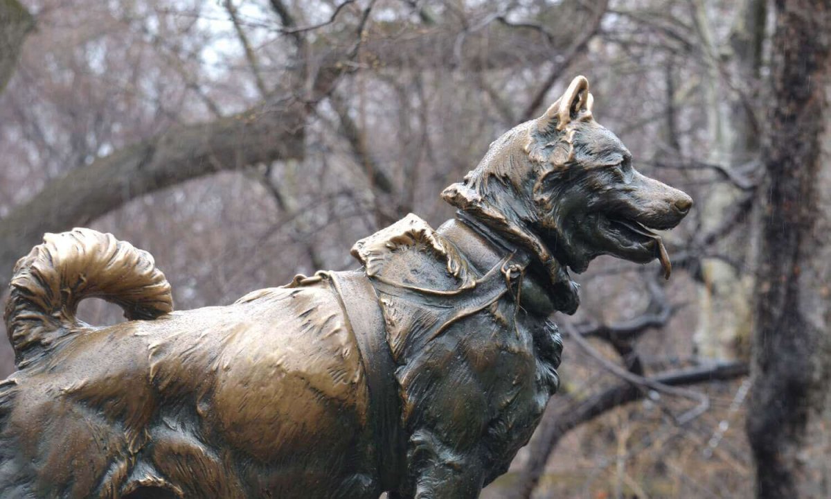 Памятник Балто в Нью-Йорке