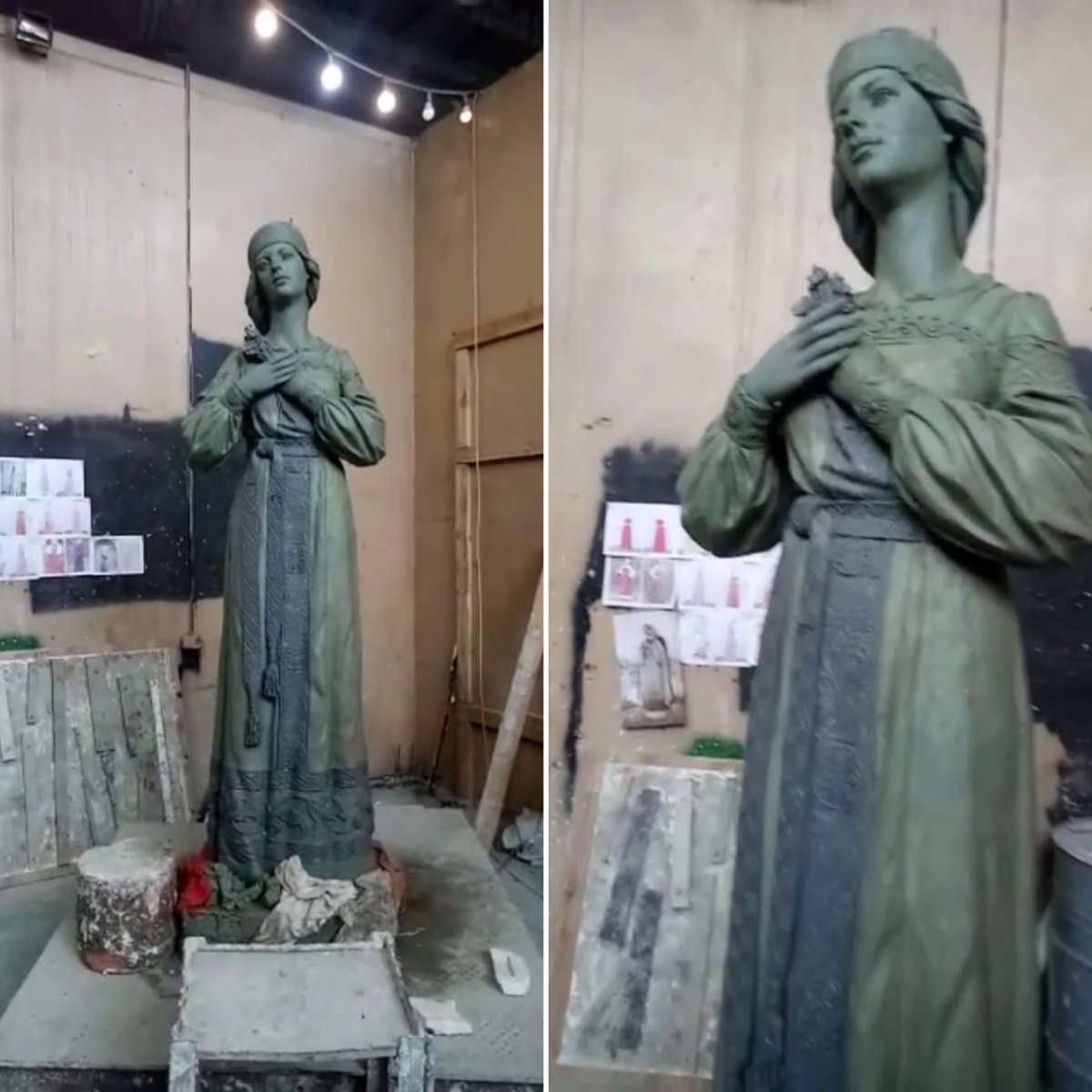 Новая скульптура Аленки в Нововоронеже