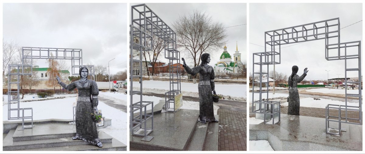 Памятник алёнушке Нововоронеж