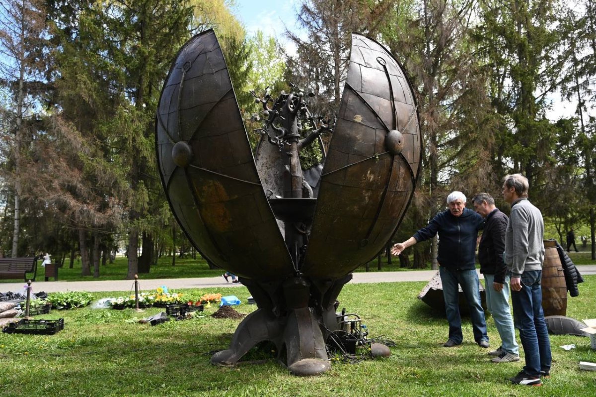 Яйцо Белгород парк Победы