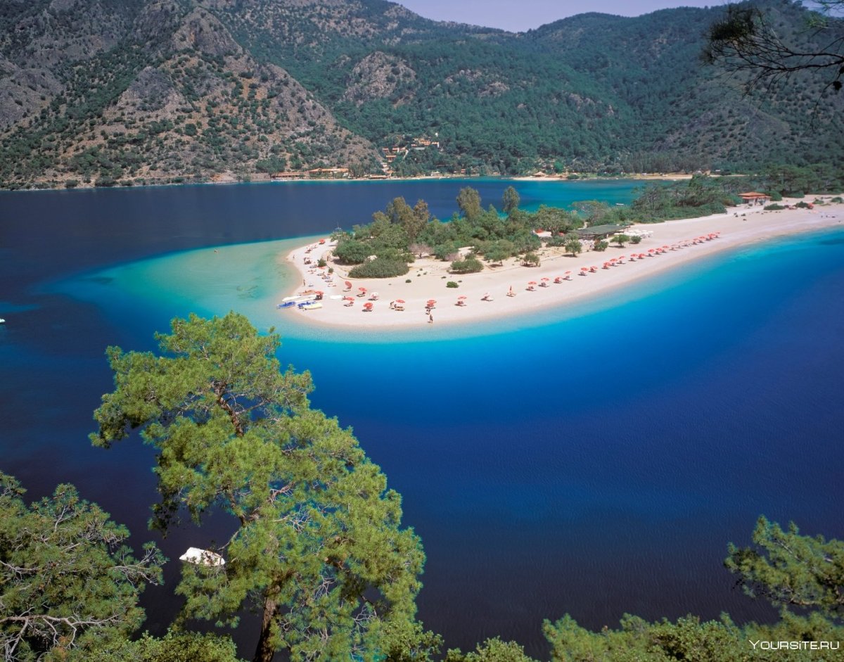 Akdeniz Beach Олюдениз сверху