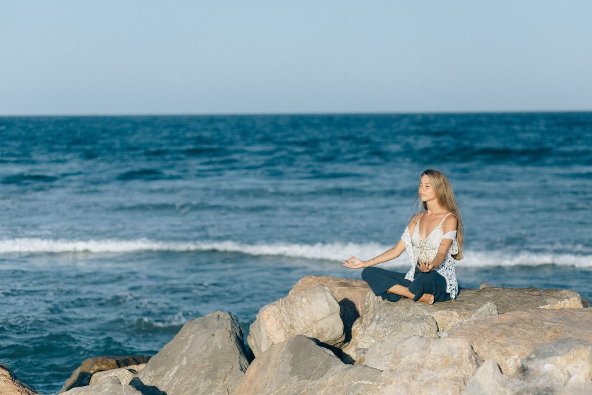 Woman near Sea