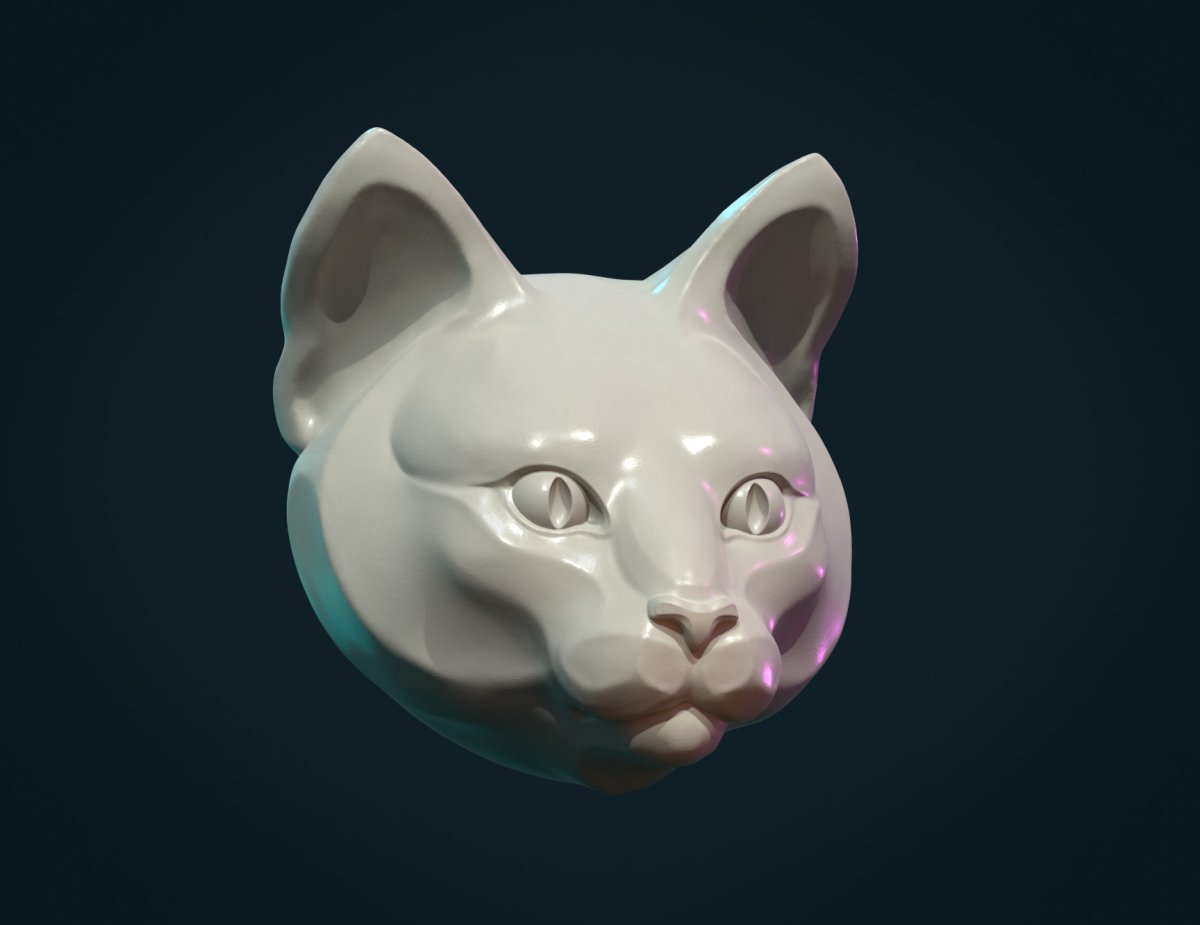 Кошка 3д модель