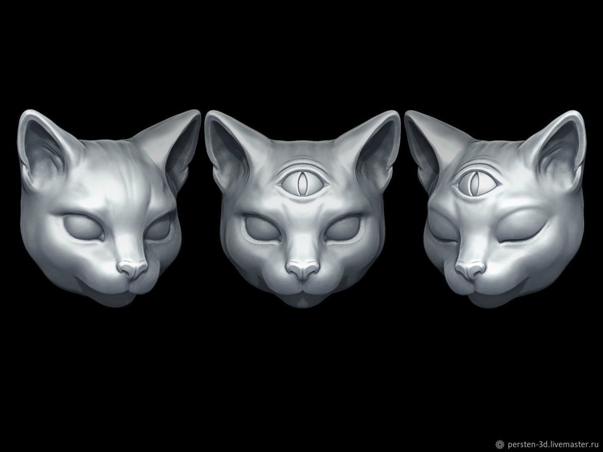Кот 3d модель
