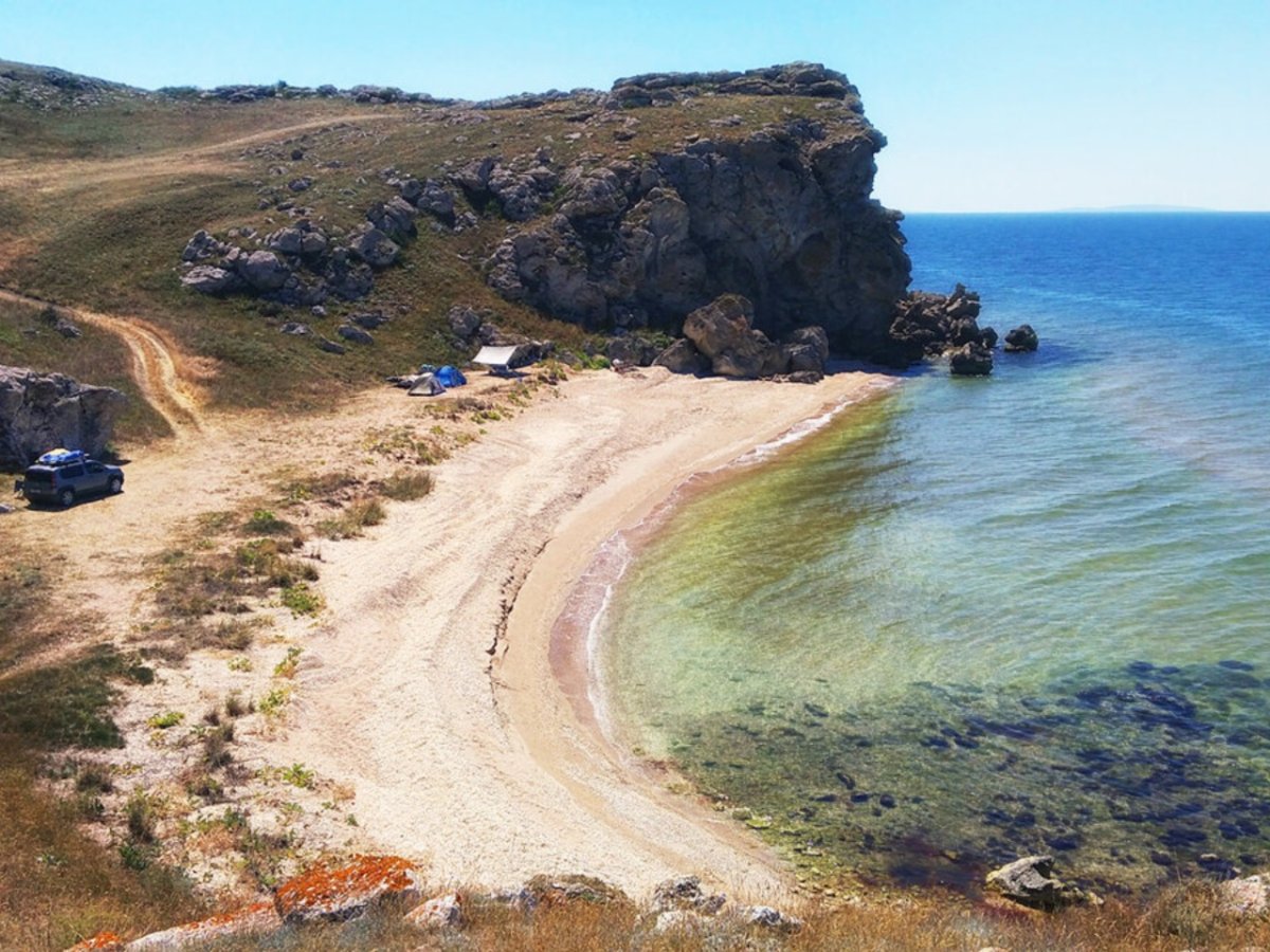 Крым Азовское море Генеральские пляжи