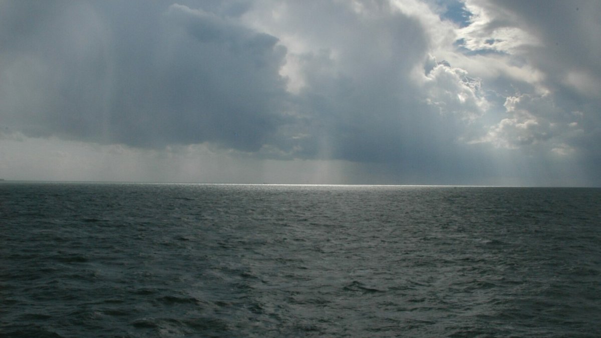 Море шторм