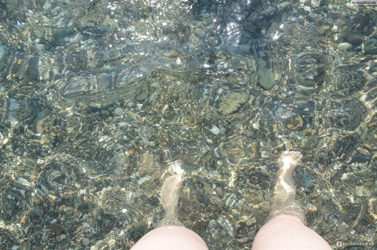 Прозрачное море Пицунда Абхазия