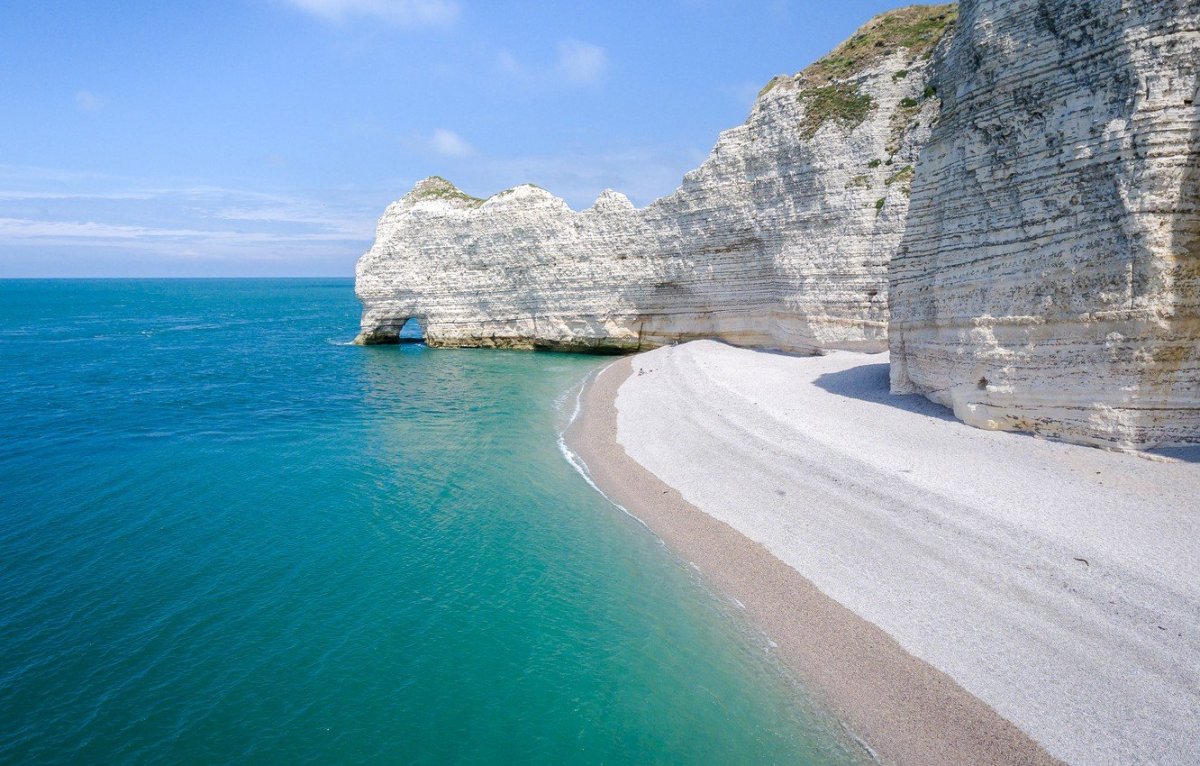 Море скалы Этрета