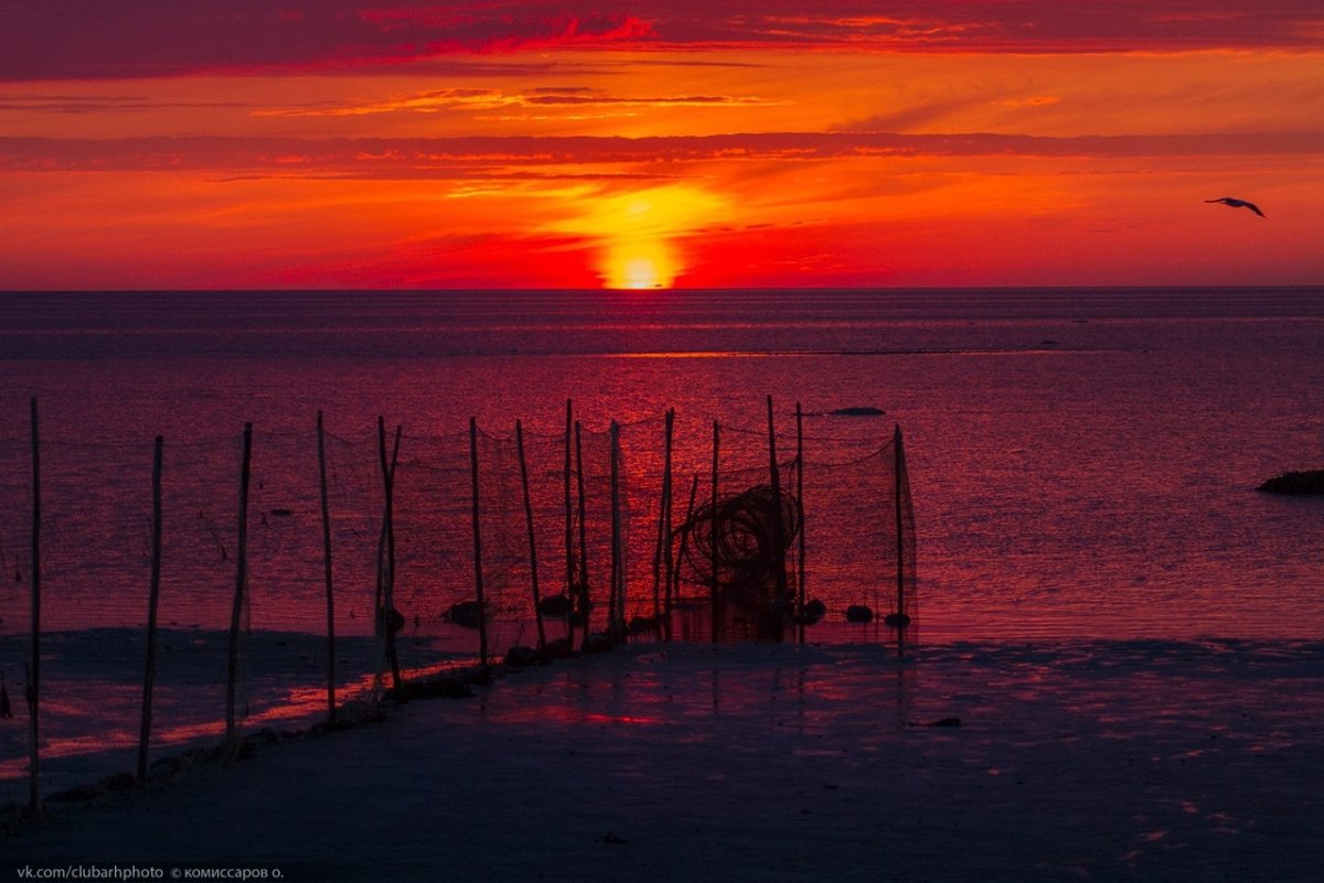 Онега белое море закат