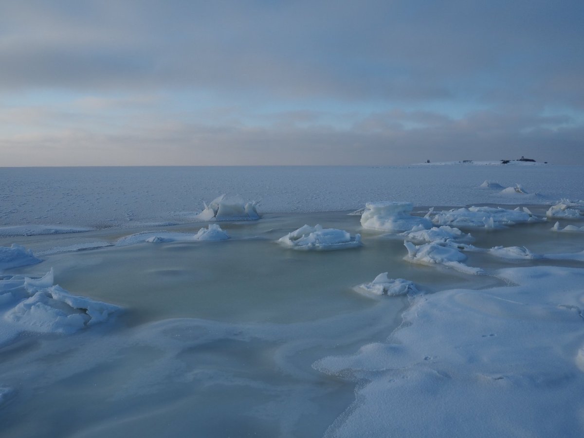 Белое море зимой Северодвинск