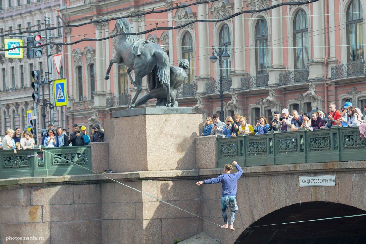 Аничков мост в Петербурге 1841 год