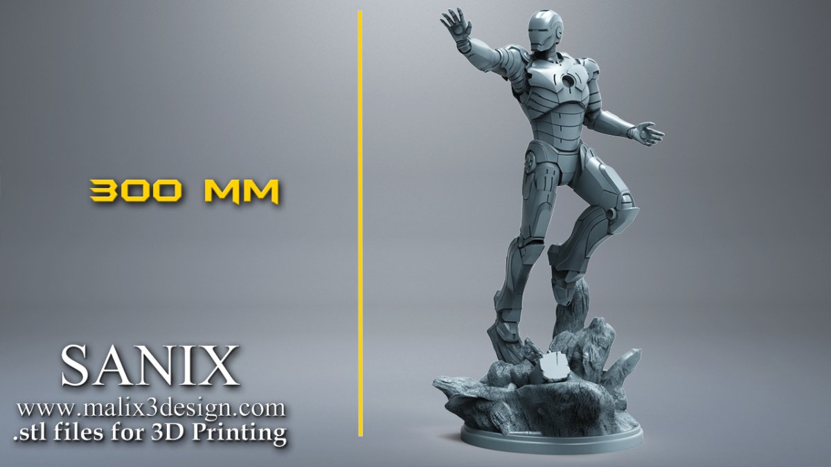 Железный человек STL модель