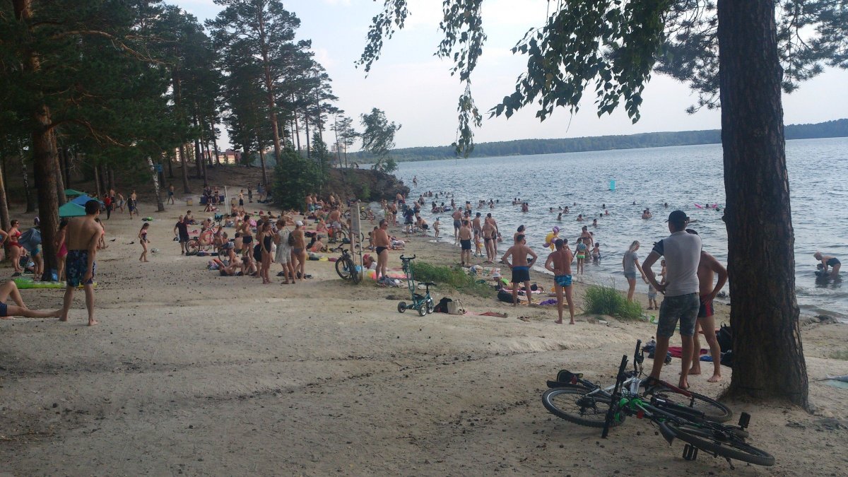 Озеро Синара дикий пляж