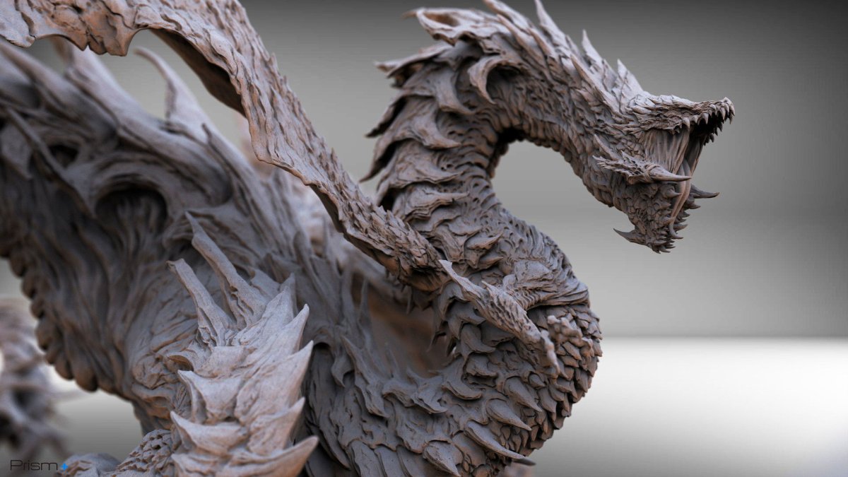 Дракон концепт Zbrush