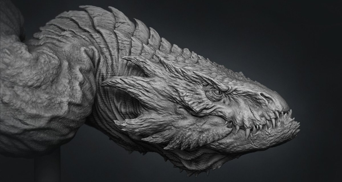 Дракон концепт Zbrush