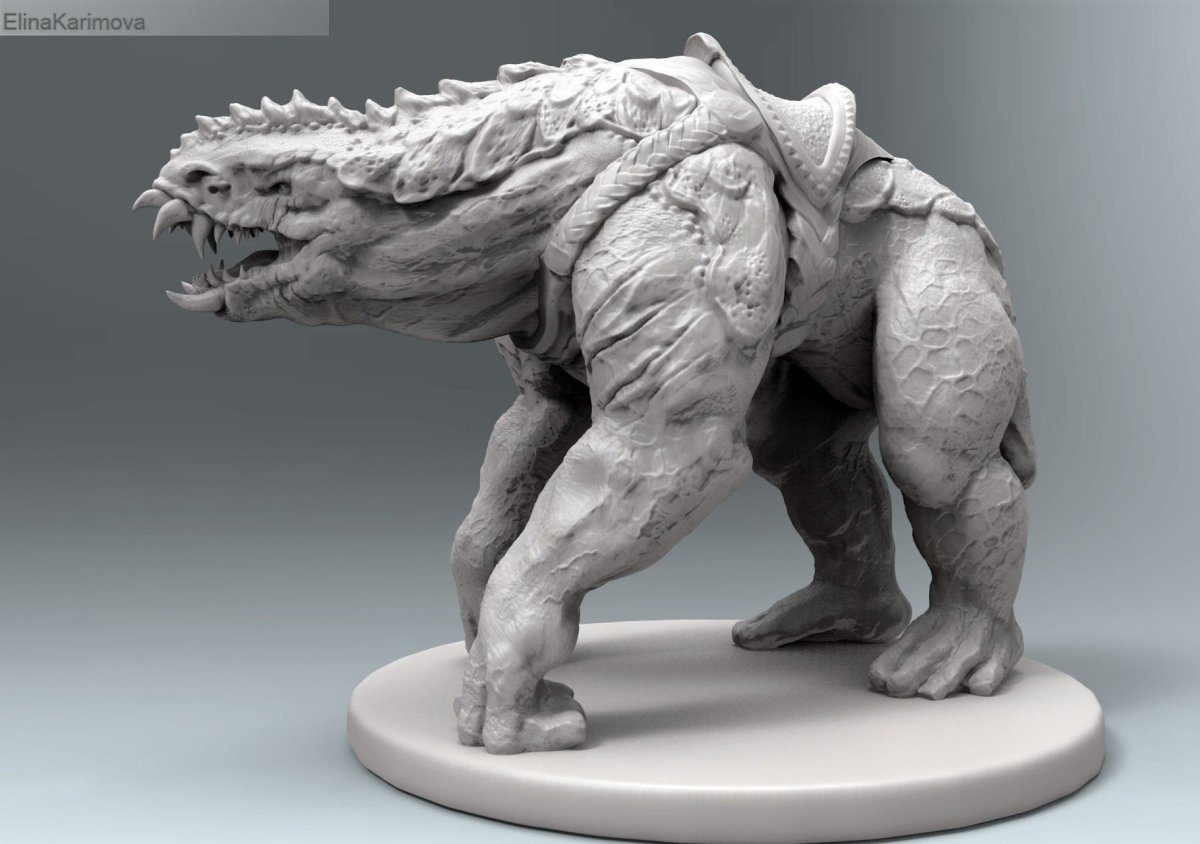 Скульптинг в Zbrush монстры