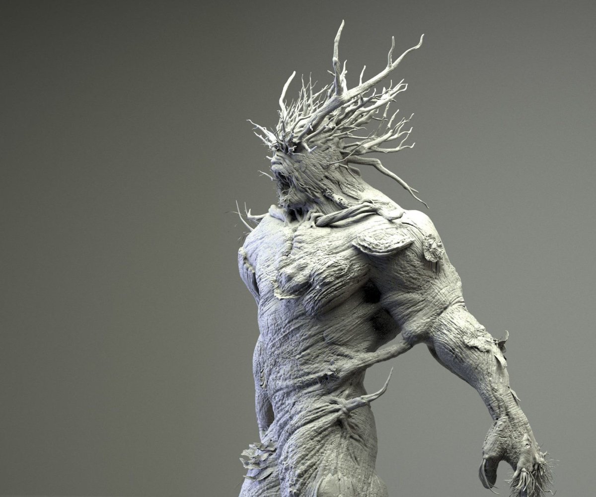 Zbrush 3d статуи